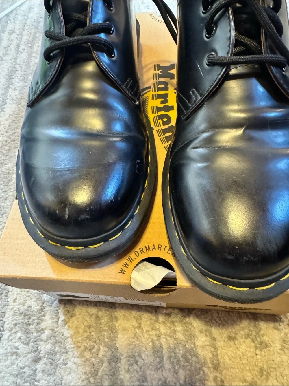 Dr. Martens 1461 Black Smooth Leather Oxford Shoes Men’s 8 Women’s 9